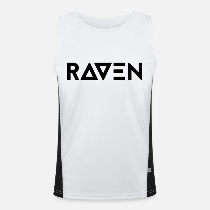 Raven Funktionelles Kontrast-Tank Top für Männer 