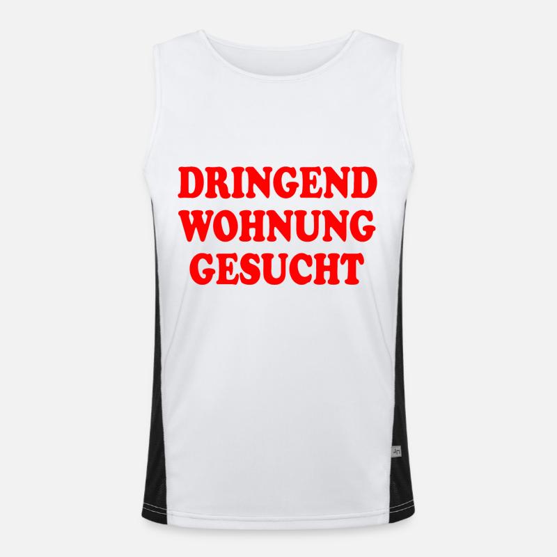 Dringend wohnung gesucht Funktionelles Kontrast-Tank Top für Männer 
