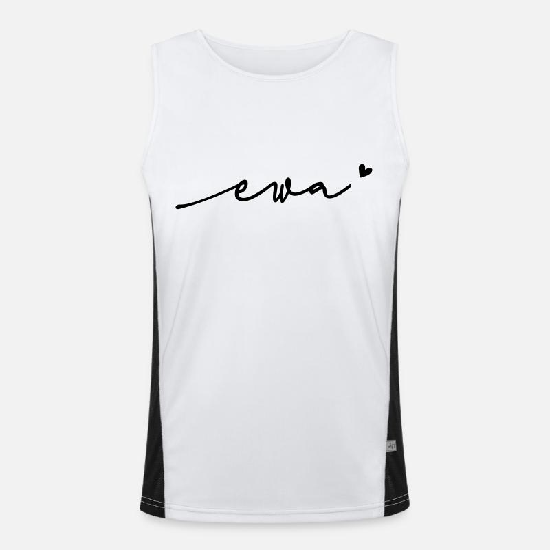 Nom cursif d’Ewa Débardeur respirant contrasté Homme 