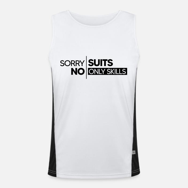 nerd-skills coder server gamer online nerd-life Funktionelles Kontrast-Tank Top für Männer 