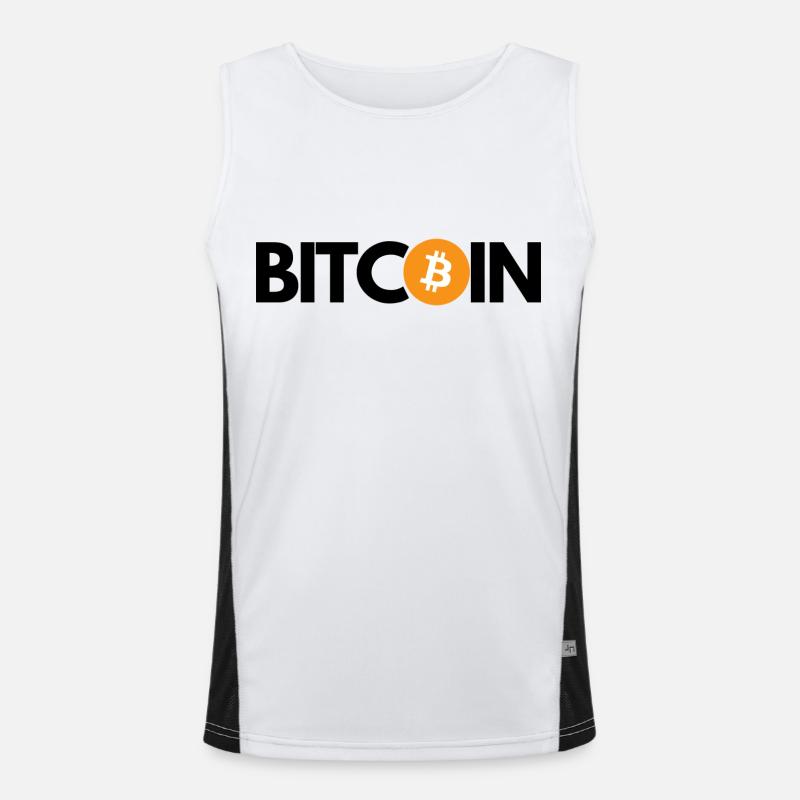 Krypto BITCOIN 2 Funktionelles Kontrast-Tank Top für Männer 