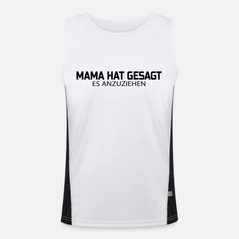 Warm eingepackt: Mamas modischer Rat Funktionelles Kontrast-Tank Top für Männer 