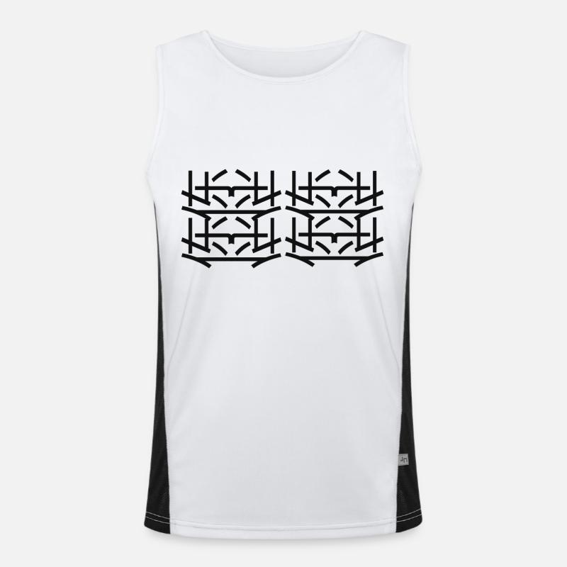 Unique Style Débardeur respirant contrasté Homme 