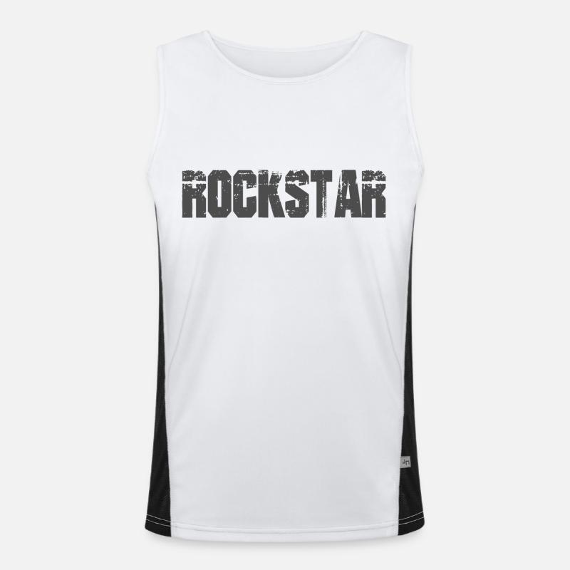 Rock-Star Funktionelles Kontrast-Tank Top für Männer 