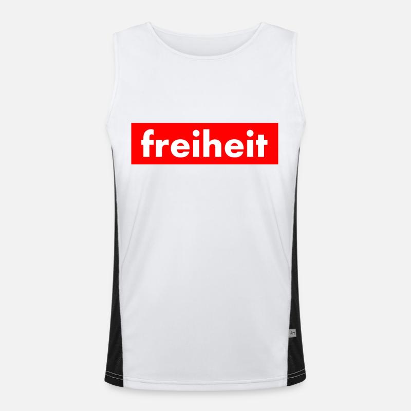 Freiheit Funktionelles Kontrast-Tank Top für Männer 