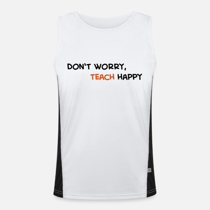 Lehrer Funktionelles Kontrast-Tank Top für Männer 