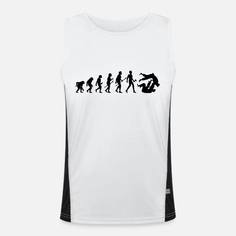 Évolution Judo | | d’arts martiaux Couleur modifiable Débardeur respirant contrasté Homme 