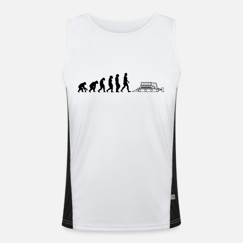 Snow groomer Evolution snow groomers black Men's Functional Contrast Tank Top 