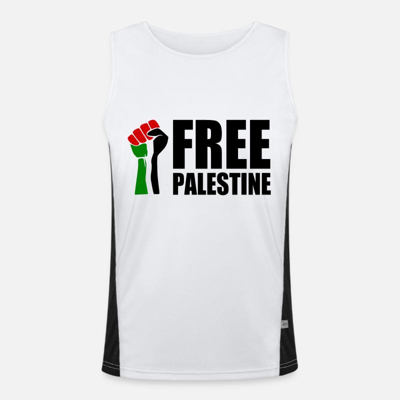 Free palestine Débardeur respirant contrasté Homme 
