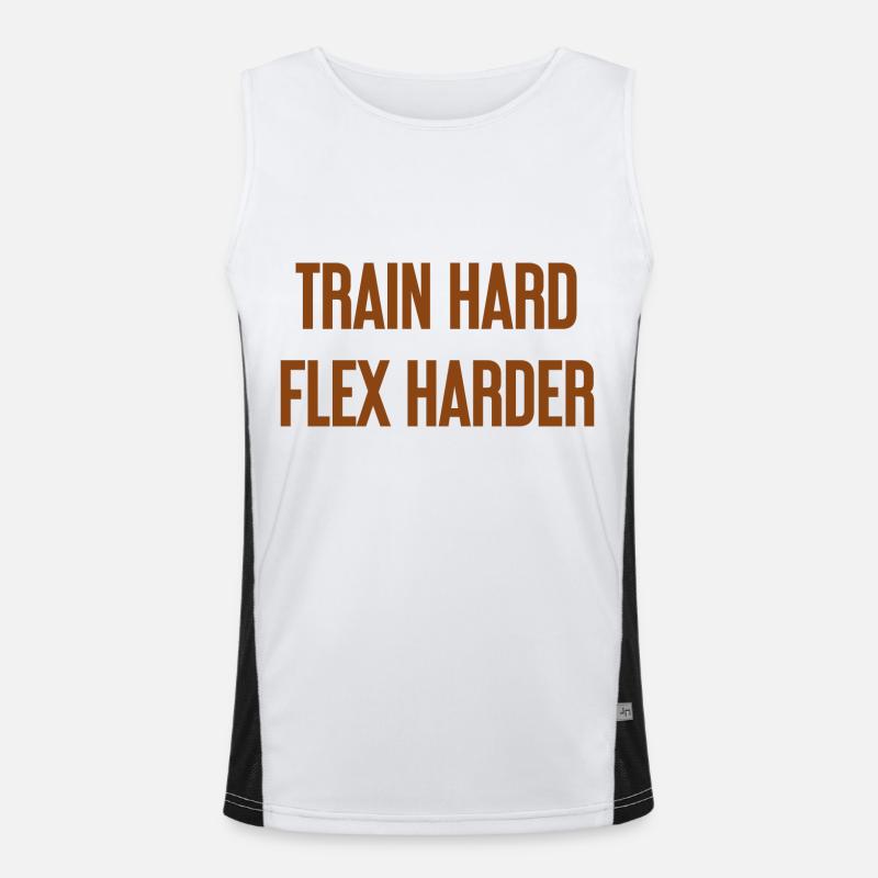 Train Hard Flex Harder Men's Functional Contrast Tank Top 