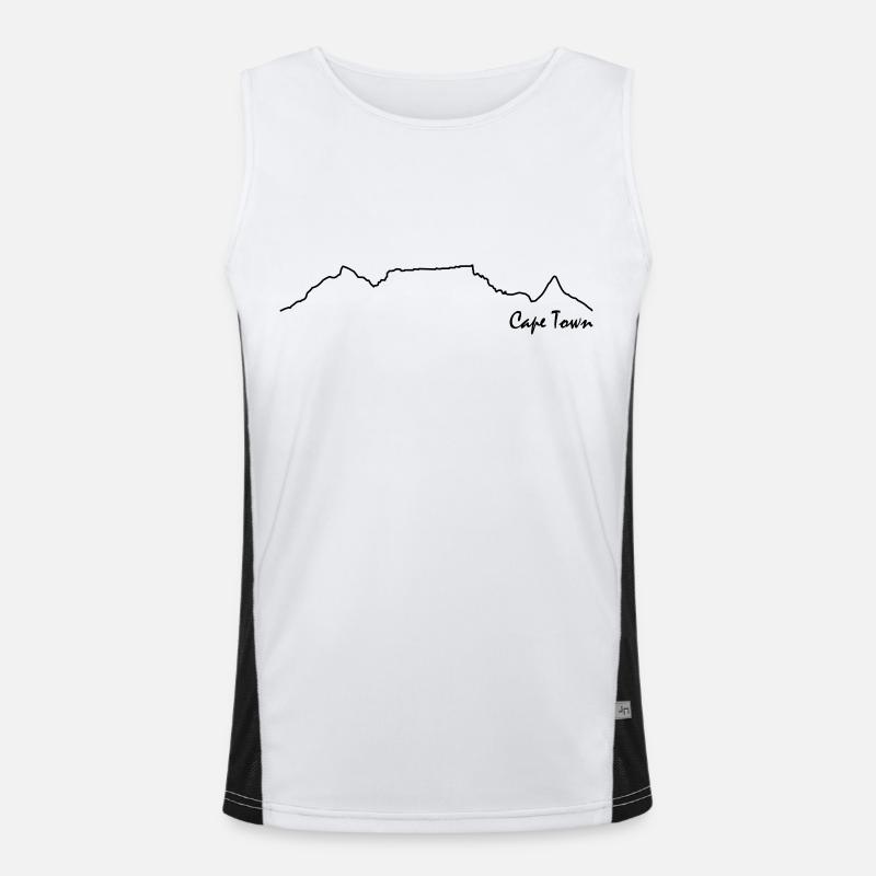 TableMountain-Cape Town Men's Functional Contrast Tank Top 