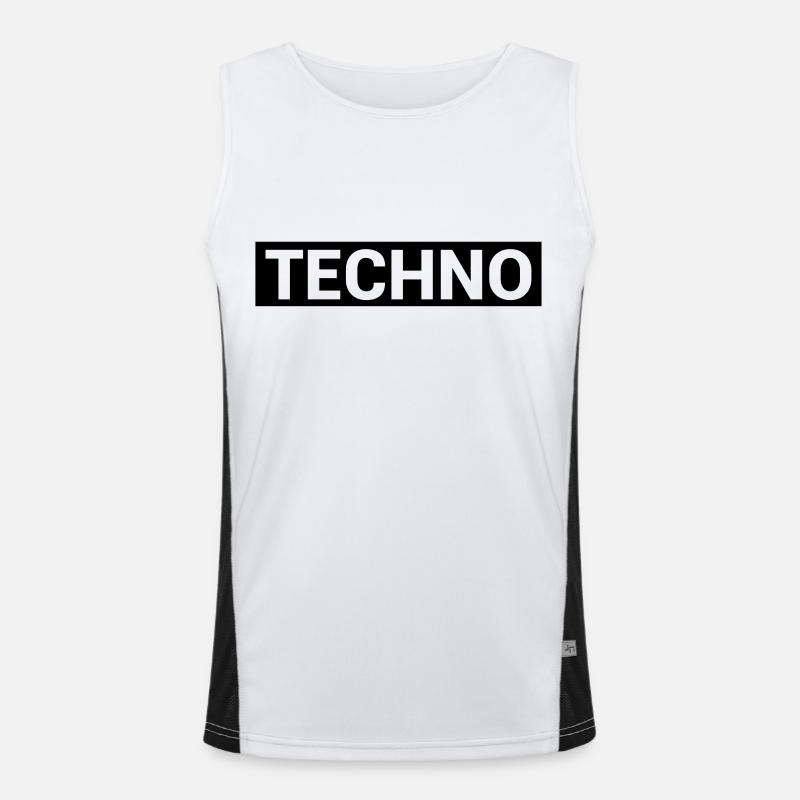 TECHNO Funktionelles Kontrast-Tank Top für Männer 
