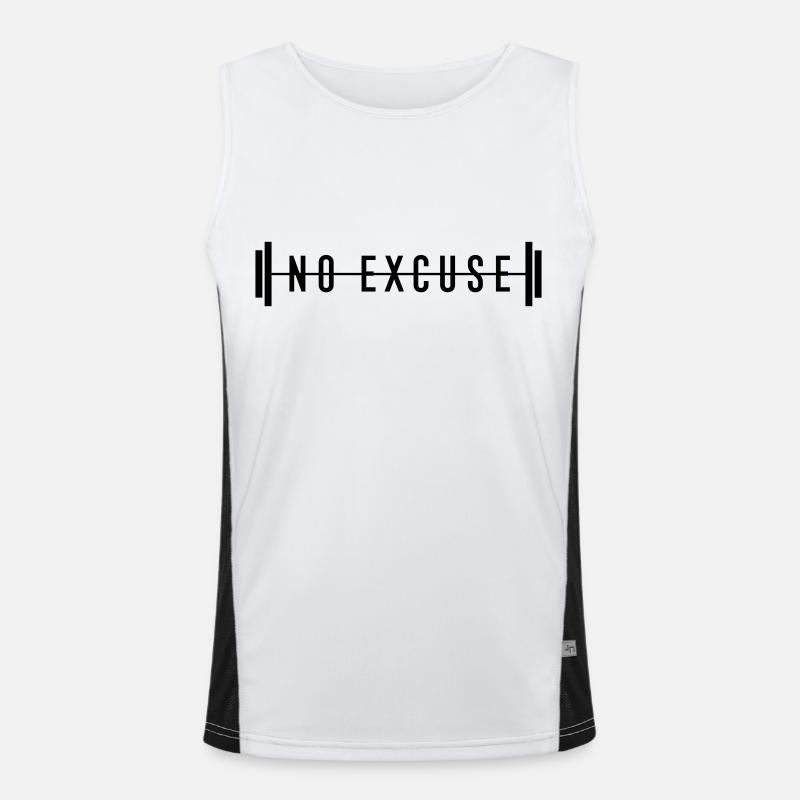 no excuse Funktionelles Kontrast-Tank Top für Männer 