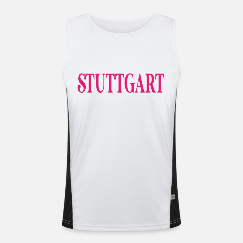 Stuttgart Altdeutsch Funktionelles Kontrast-Tank Top für Männer 