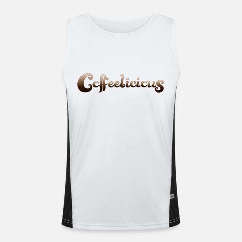 Coffeelicious Funktionelles Kontrast-Tank Top für Männer 