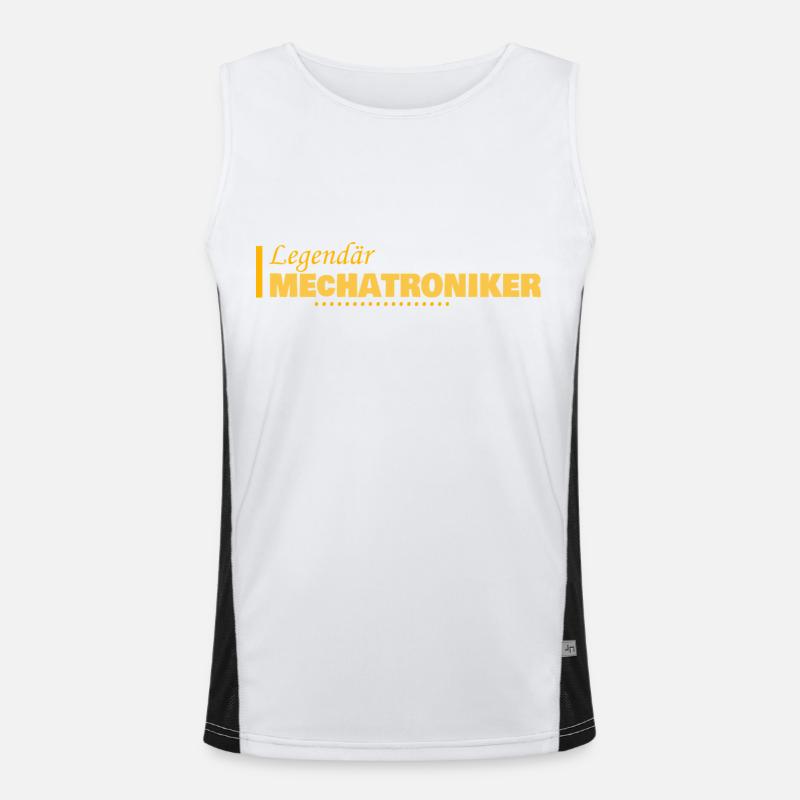 Occupation Mechatronics Technician Men's Functional Contrast Tank Top 