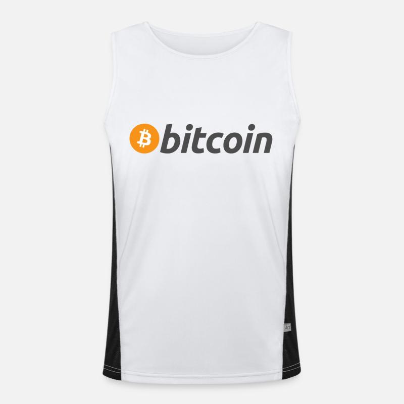Bitcoin Men's Functional Contrast Tank Top 