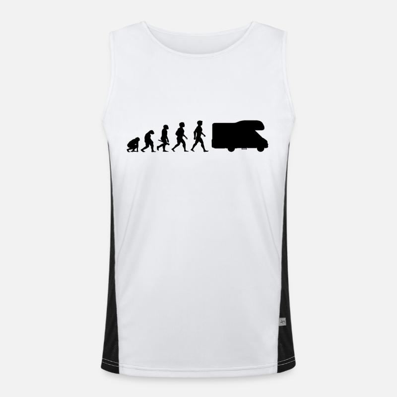 Evolution Wohnmobil Wohnwagen Campingwagen Camper Funktionelles Kontrast-Tank Top für Männer 