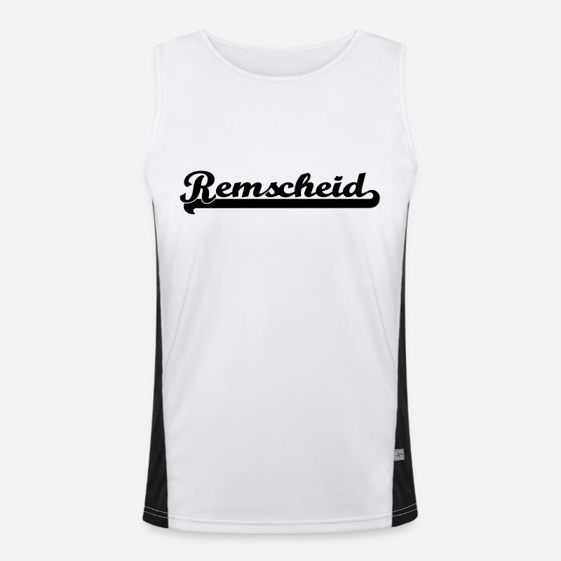 remscheid schrift Funktionelles Kontrast-Tank Top für Männer 