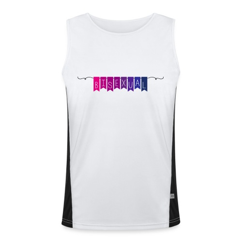 Bisexual Party Flags (B) - Men's Functional Contrast Tank Top 