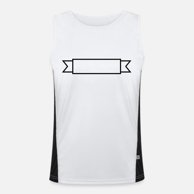 Frame banner field Men's Functional Contrast Tank Top 