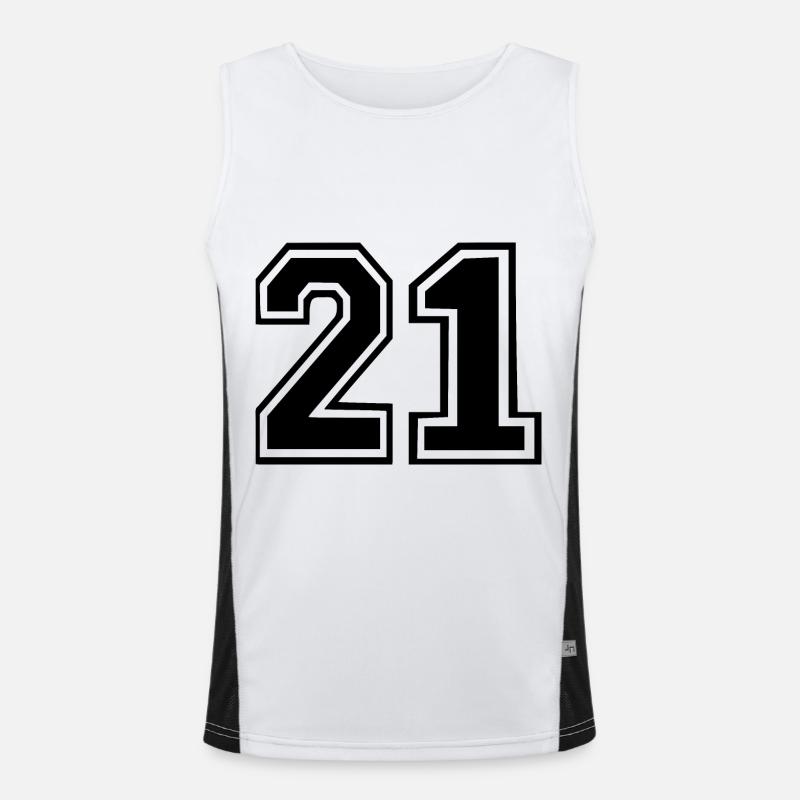 21 Funktionelles Kontrast-Tank Top für Männer 