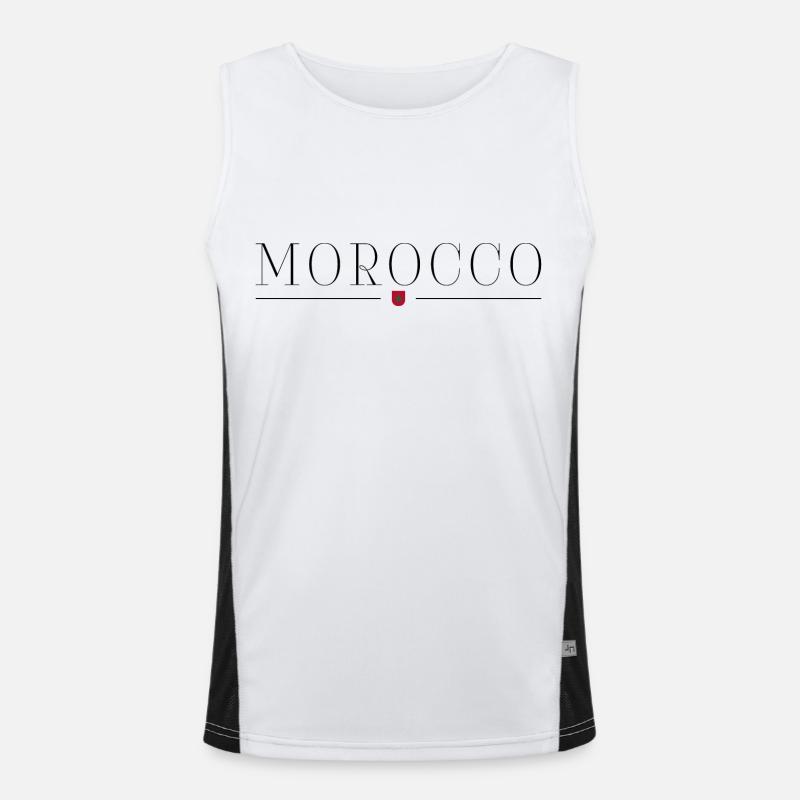 I love Morocco Men's Functional Contrast Tank Top 