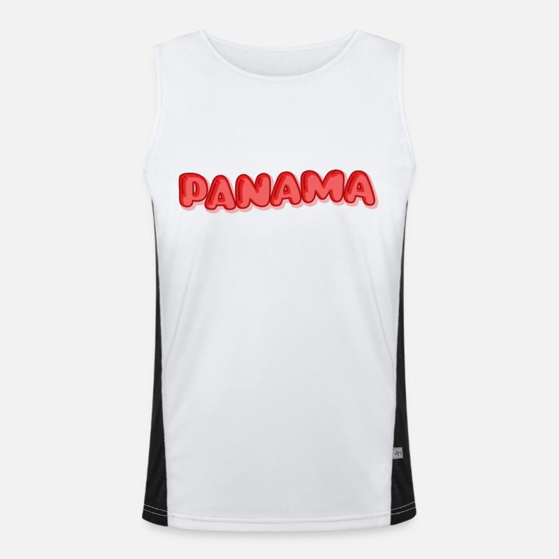 Panama als Urlaub Funktionelles Kontrast-Tank Top für Männer 