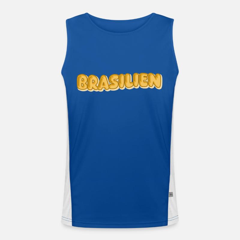 Brasilien als Urlaub Funktionelles Kontrast-Tank Top für Männer 
