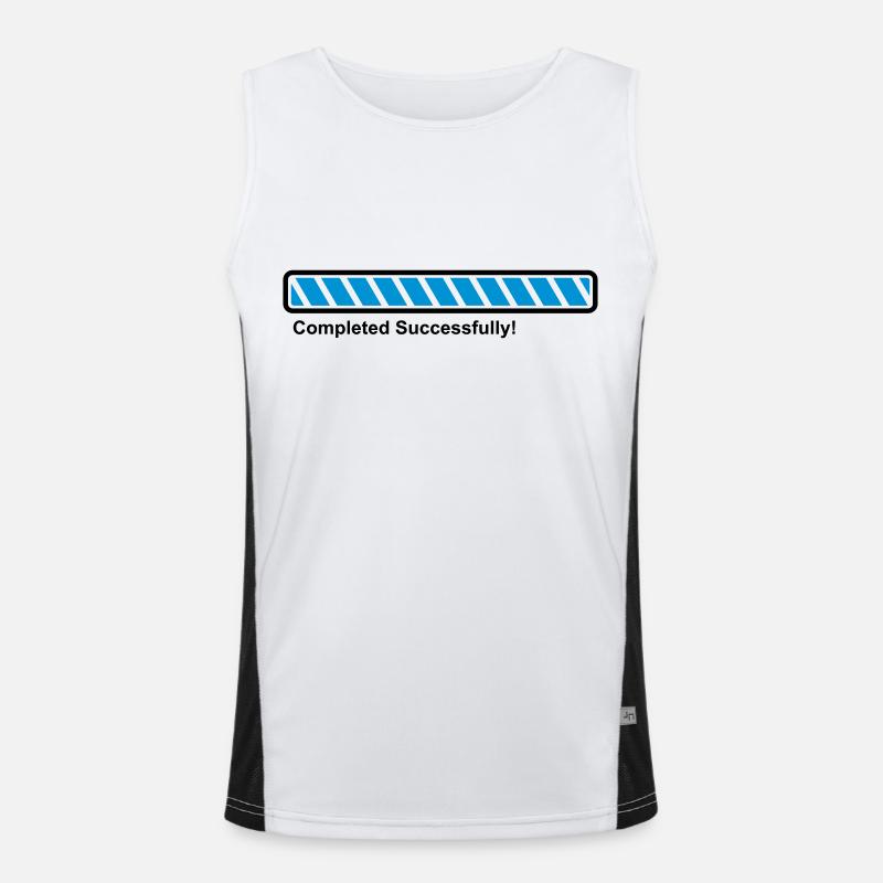Progress Bar - 100% loaded - finished! Men's Functional Contrast Tank Top 