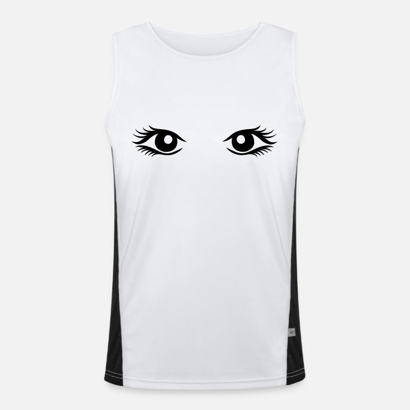 Yeux Débardeur respirant contrasté Homme 