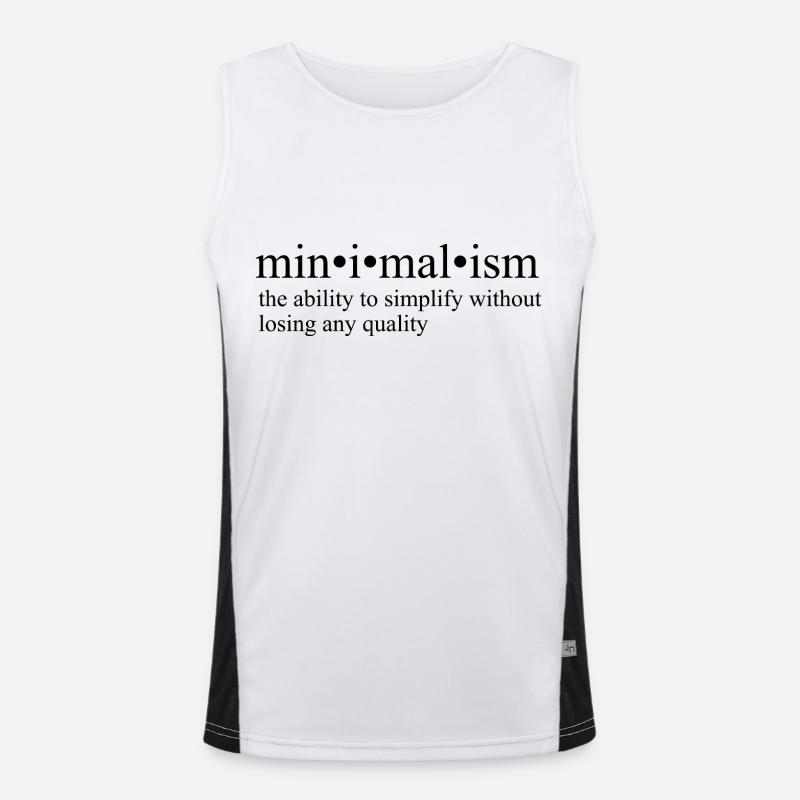 Minimalisme Débardeur respirant contrasté Homme 