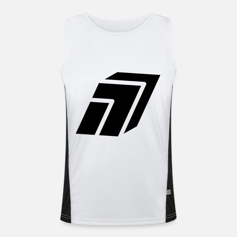 Abstract Nummer 7 Funktionelles Kontrast-Tank Top für Männer 