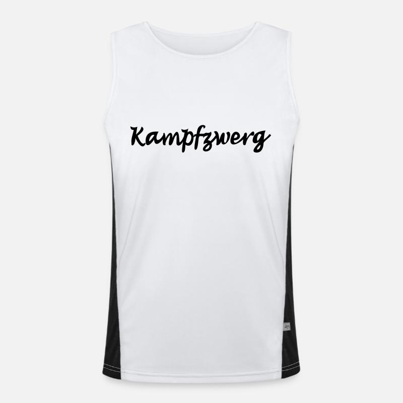 battle dwarf Men's Functional Contrast Tank Top 