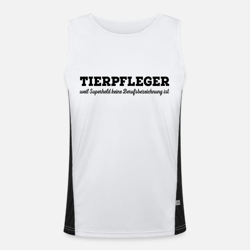 Tierpfleger Funktionelles Kontrast-Tank Top für Männer 