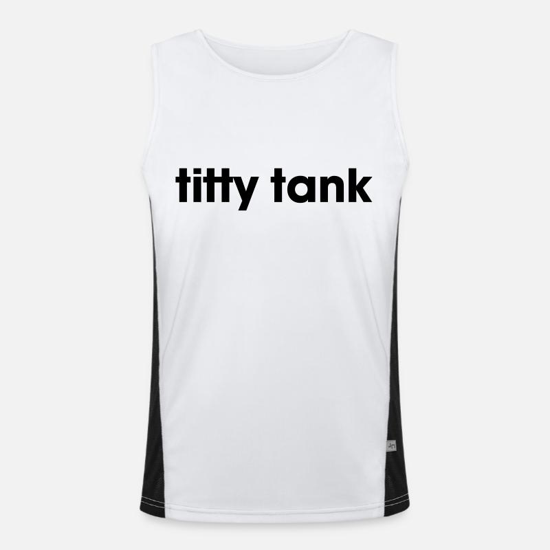 titty tank Funktionelles Kontrast-Tank Top für Männer 