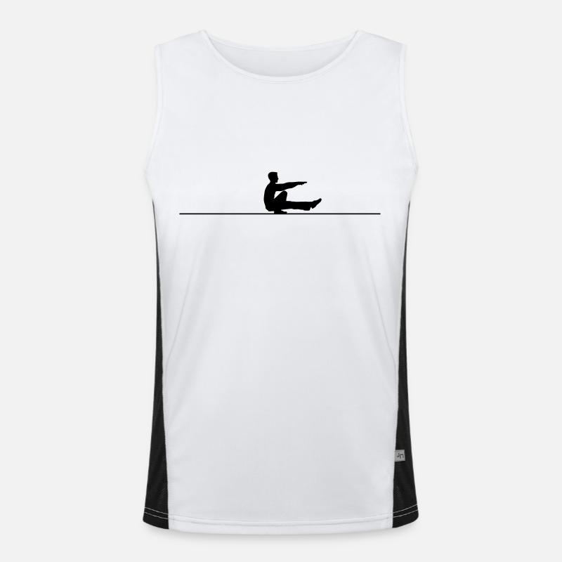 Pistol Squat Funktionelles Kontrast-Tank Top für Männer 