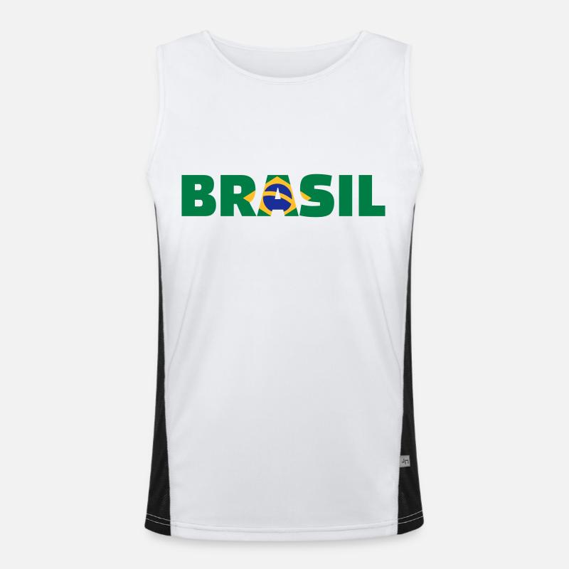 Brasil Men's Functional Contrast Tank Top 