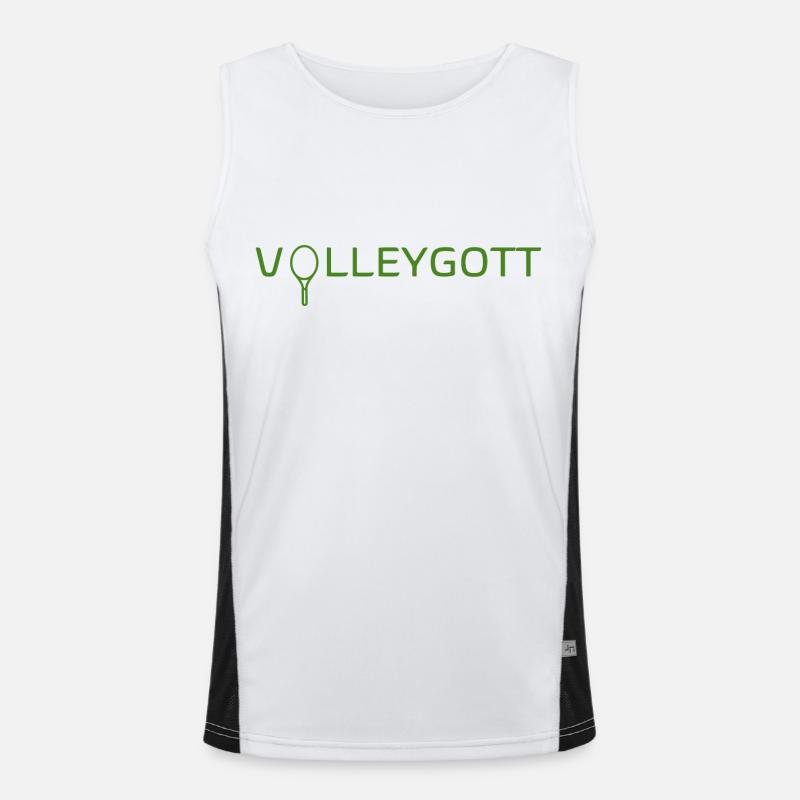 Volley god green Men's Functional Contrast Tank Top 