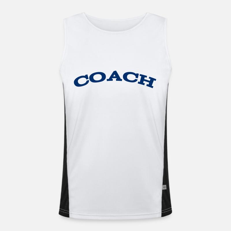 Coach - The best Coach - Der beste Trainer Funktionelles Kontrast-Tank Top für Männer 