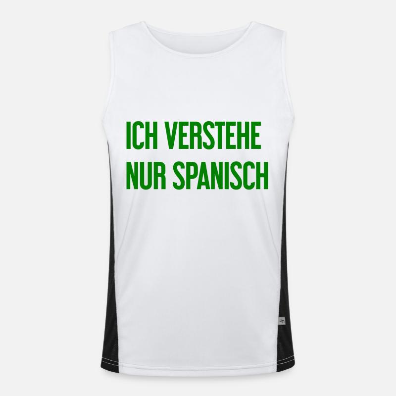 I only understand Spanish Men's Functional Contrast Tank Top 