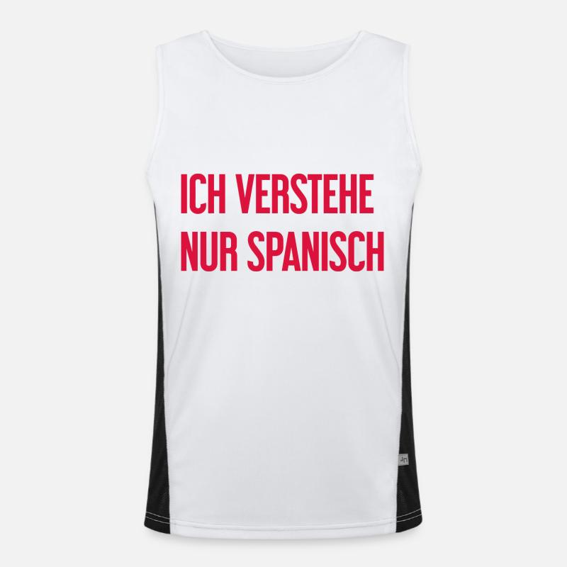 I only understand Spanish Men's Functional Contrast Tank Top 