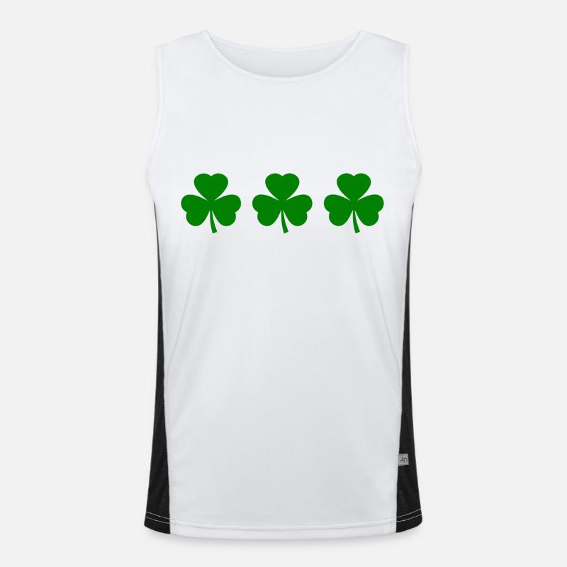 Trèfle d’Irlande Trèfles Débardeur respirant contrasté Homme 