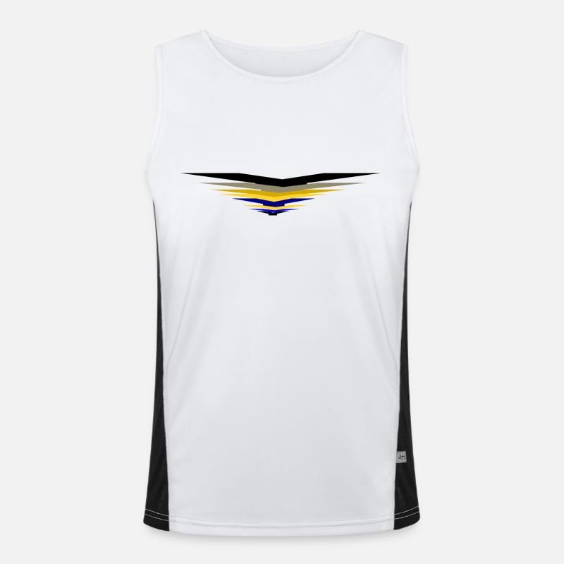 Flieger Funktionelles Kontrast-Tank Top für Männer 