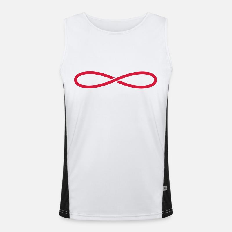 Infinity symbol Men's Functional Contrast Tank Top 