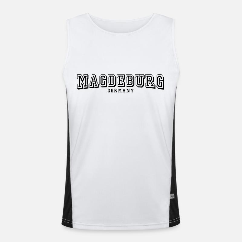 Magdeburg Funktionelles Kontrast-Tank Top für Männer 