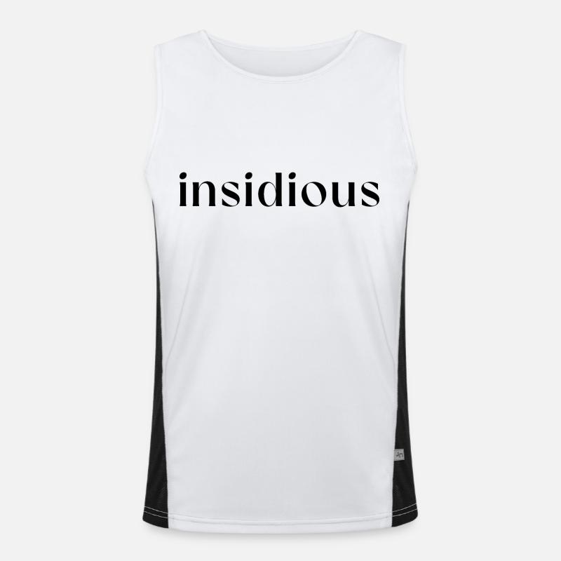 Conception d’un mot - conception typographique insidieuse Débardeur respirant contrasté Homme 