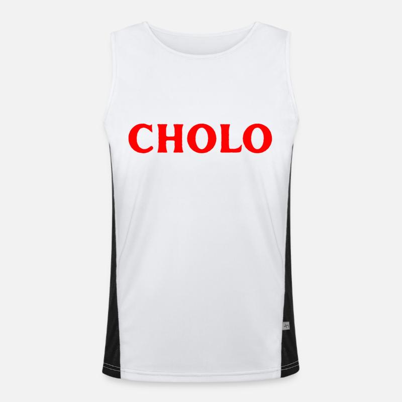 Mexikanisch Sprache Funktionelles Kontrast-Tank Top für Männer 