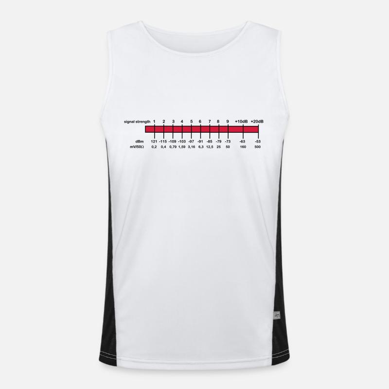 S-Meter Funktionelles Kontrast-Tank Top für Männer 