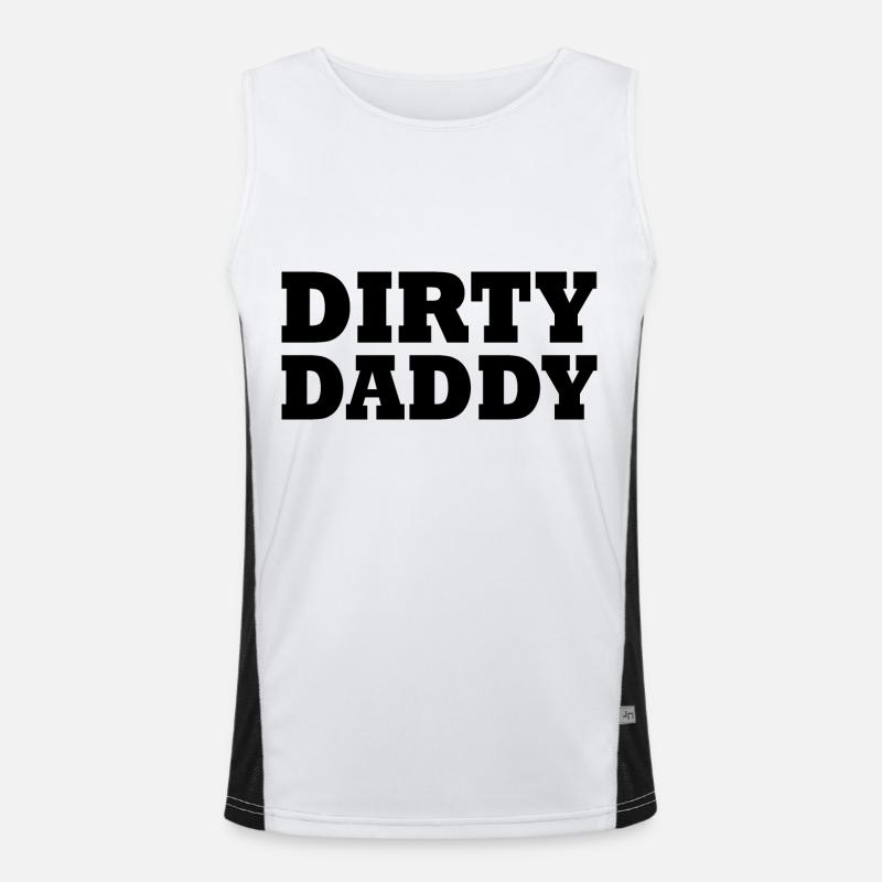 Dirty daddy Men's Functional Contrast Tank Top 